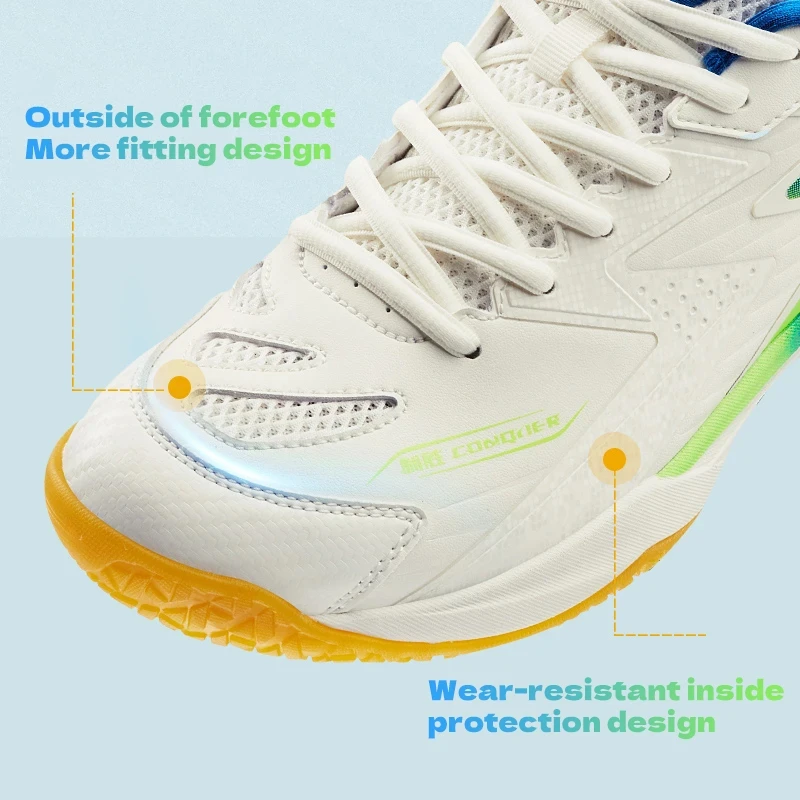 361 Degrees NEW Professional Badminton Shoes Breathable Anti-Slippery Training Shoes Non-Slip Women Men's Sneakers 672344401