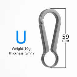 Luxury Titanium Keychain with Bottle Opener and Key Holder for Men - Creative Gift Idea (U)