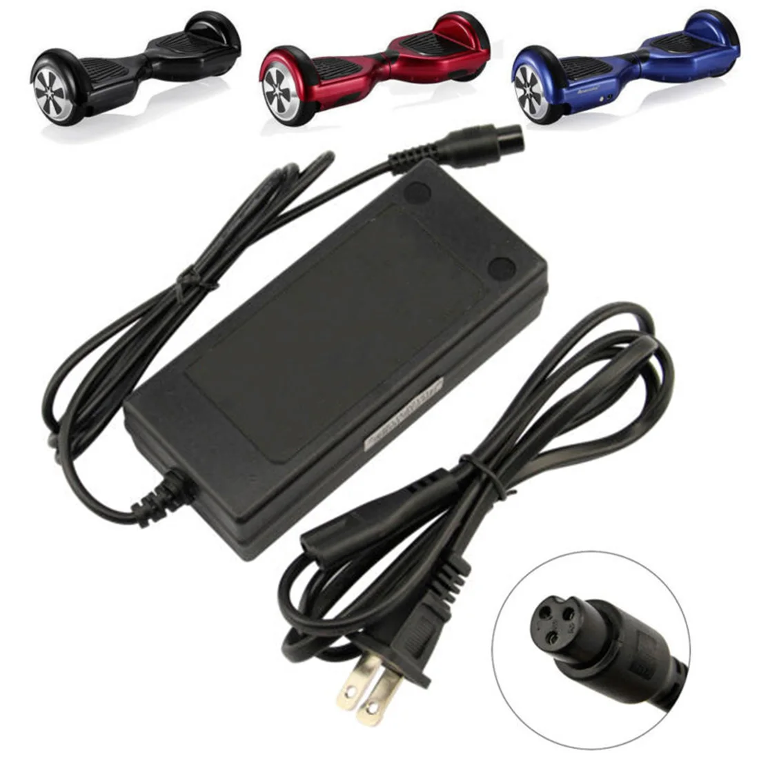 

Universal 42V 2A Battery Fast Charger For Hoverboard Smart Balance Wheel Electric Power Scooter Adapter Charger US Plug