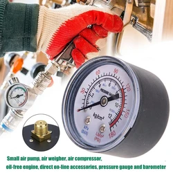 Bar Air Pressure Gauge Thread 0-180 PSI 0-12 Manometer Double Scale For Air Compressor Pneumatic Hydraulic Fluid