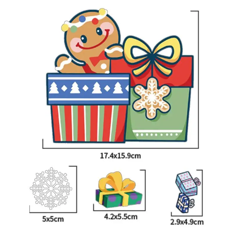 Christmas Window Clings Static Clings Stickers Decoration Christmas Theme Party Ornaments Window Glass Doors Desktop