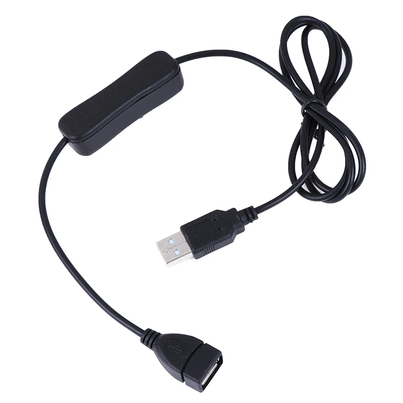 1m USB Cable Extension cord with Switch ON/OFF Cable Extension Toggle USB Power Supply Line Durable Adapter Accessories 2 Colors 6