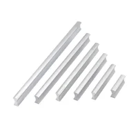 มือจับตู้ครัวและมือจับลิ้นชักขนาด 64 มม.-320 มม. สีเงิน สำหรับตู้เสื้อผ้า เฟอร์นิเจอร์ ประตู ลิ้นชักอะลูมิเนียม และอุปกรณ์ฮาร์ดแวร์ 2