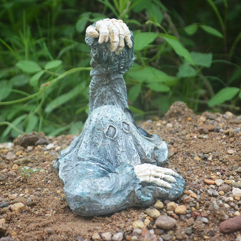 Zombie Statue Halloween Garden Decoration Best Graveyard For Patio Lawn