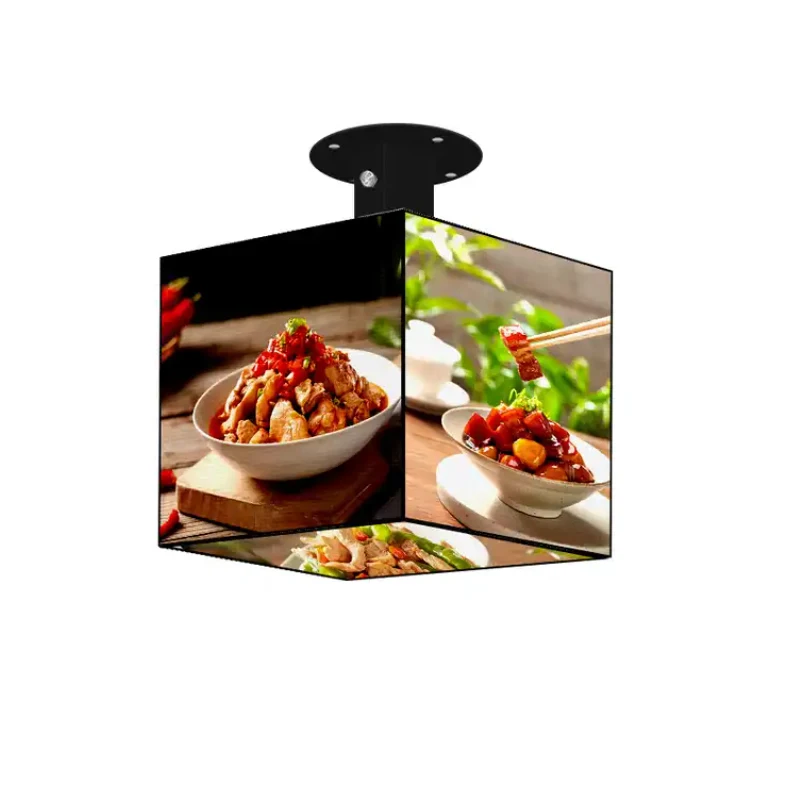 P2.5 Indoor LED Cube Display Full Color Magic Box LED Screen Smart Control 4 Sided LED Matrix