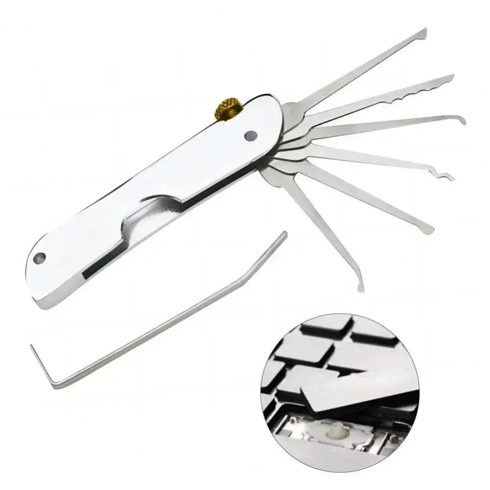 Compact Lock Picking Set Rust-resistant Versatile Door Open Keys Key Replacement Convenient Mini Hooks Remover Kit Repair Tool