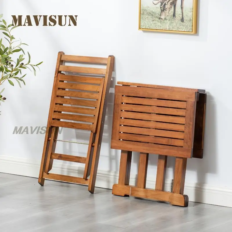 Folding Picnic Solid Wood Portable Table Barbecue Supplies Camping Small Outdoor Table And Chair Balcony Furniture