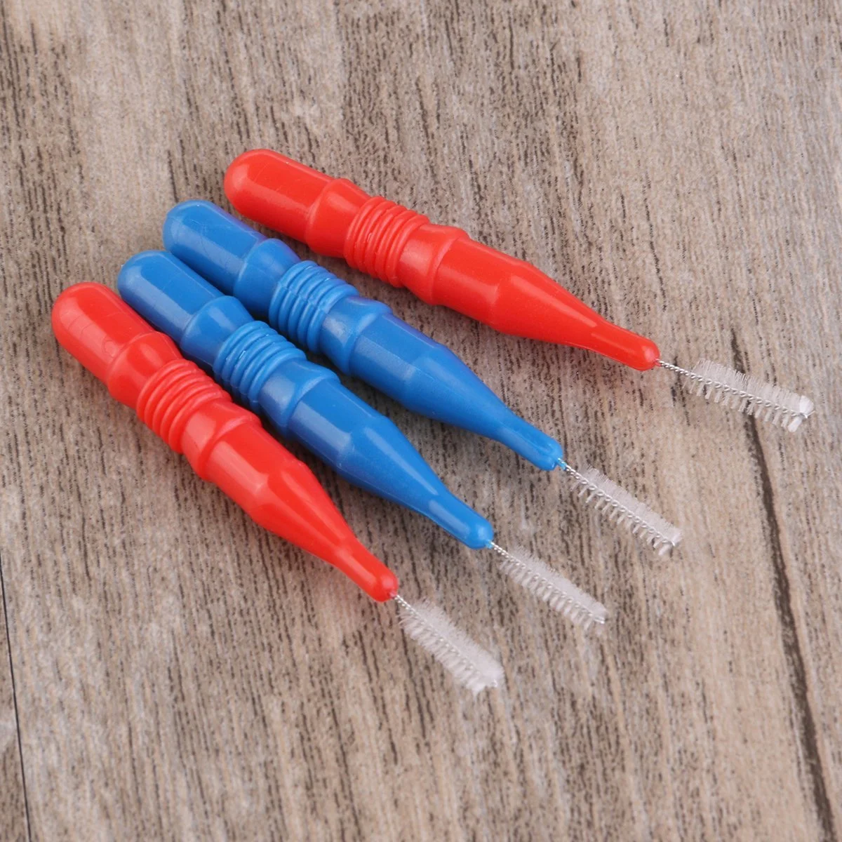 

30 Pcs Interdental Brush Cleaners Food Debris Floss Brush Dental Oral Care Tool (Red/Blue) Cure
