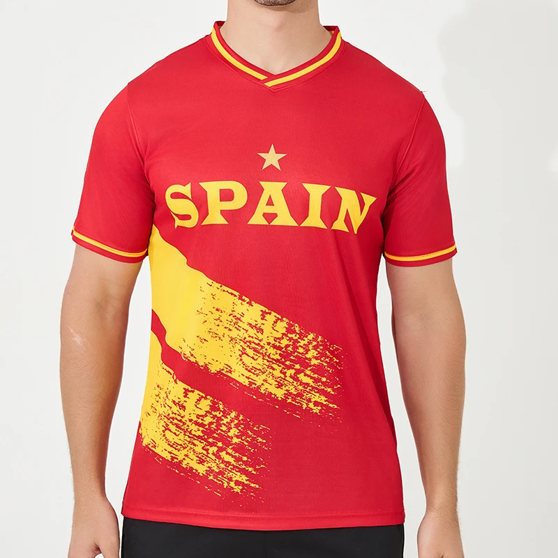 European team Spain Soccer Jersey for Soccer Jersey