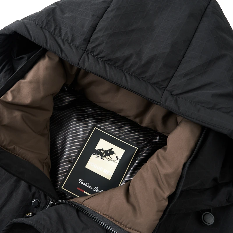 YX-2603 Men's Winter New Down Jacket Thickened Warm Extreme Cold White Duck Down Short Jacket Casual Youth Business