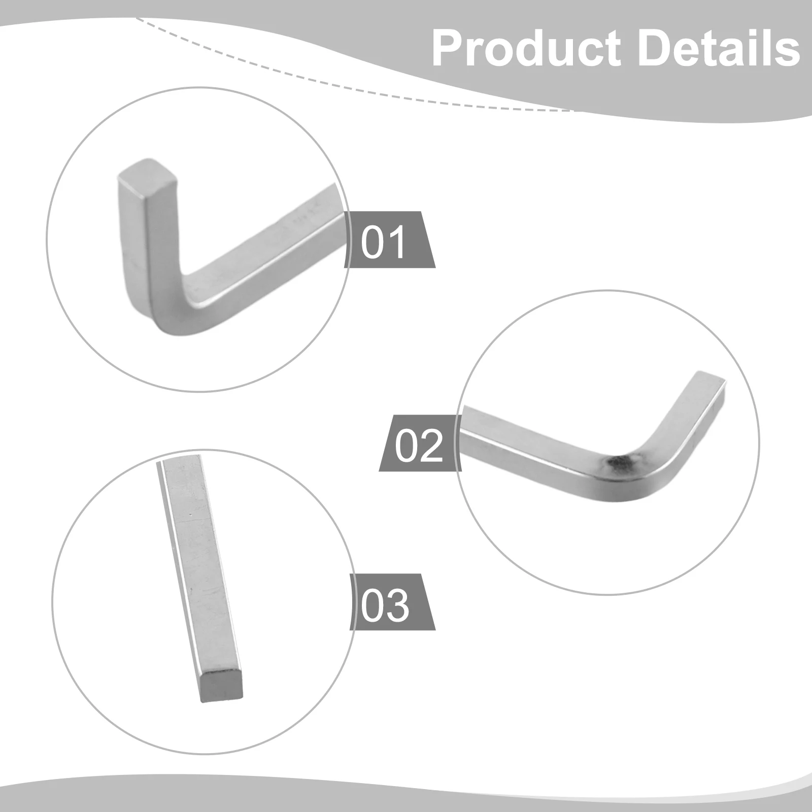 1pc L Form Platz Schlüssel 4 Punkt Schlüssel Schraubendreher 3mm/4mm/5mm/6mm/7mm/10mm Spanner Hand Werkzeuge Für Festziehen Vierkant Schraube – Detail 35