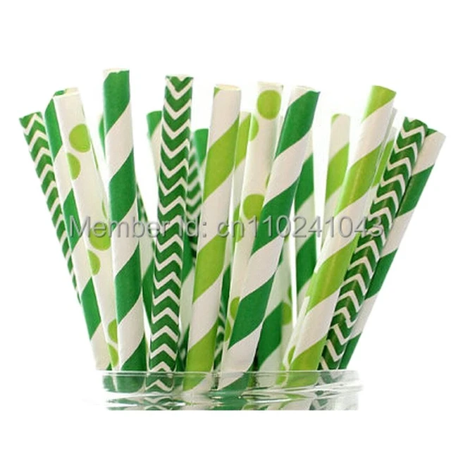 Paper Straws,200 Pcs Paper Drinking Straws For Wedding Party Restaurant  Juice, Coffee Cold Drinks, Dessert and DIY Decoration (Stripe)