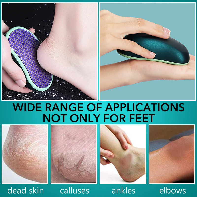 Glass Foot File Callus Remover - Foot Scrubber Heel Scraper for Dead Skin  Removal, Foot Buffer Shower Pedicure Tool - AliExpress