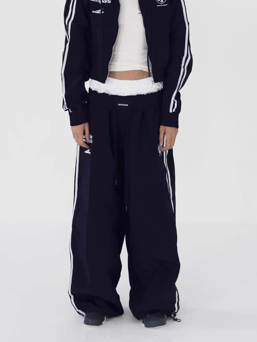 Badblood Retro Autumn New Collection Embroidered Contrast