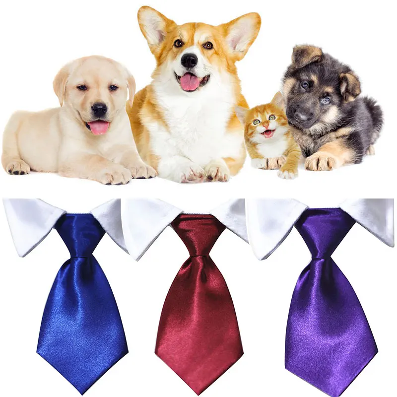 

Pet Dog Cat Formal Necktie Tuxedo Bow Tie Adjustable Collar For Dog Cat Wedding Pet Accessories For Small Medium Dogs And Cats