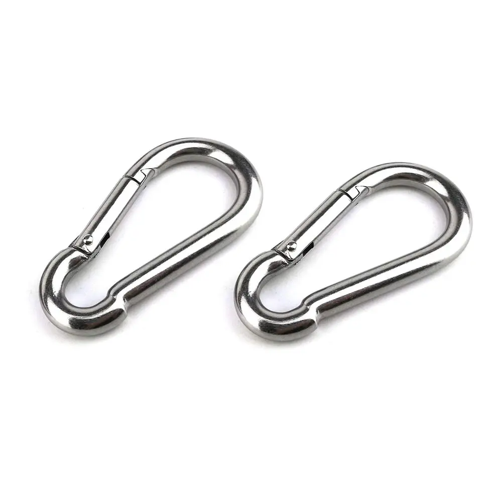 80*8mm Heavy Duty Carabiner Spring Snap Hook EDC Safety Buckle for Climbing  Sport Yoga Hammock Swing Keychains Holds Up to 230kg