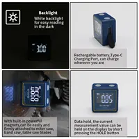 SHAHE Portable Electronics Digital Level Protractor Inclinometer Mini Digital Meter Measurement Angle Leveling Tool 5