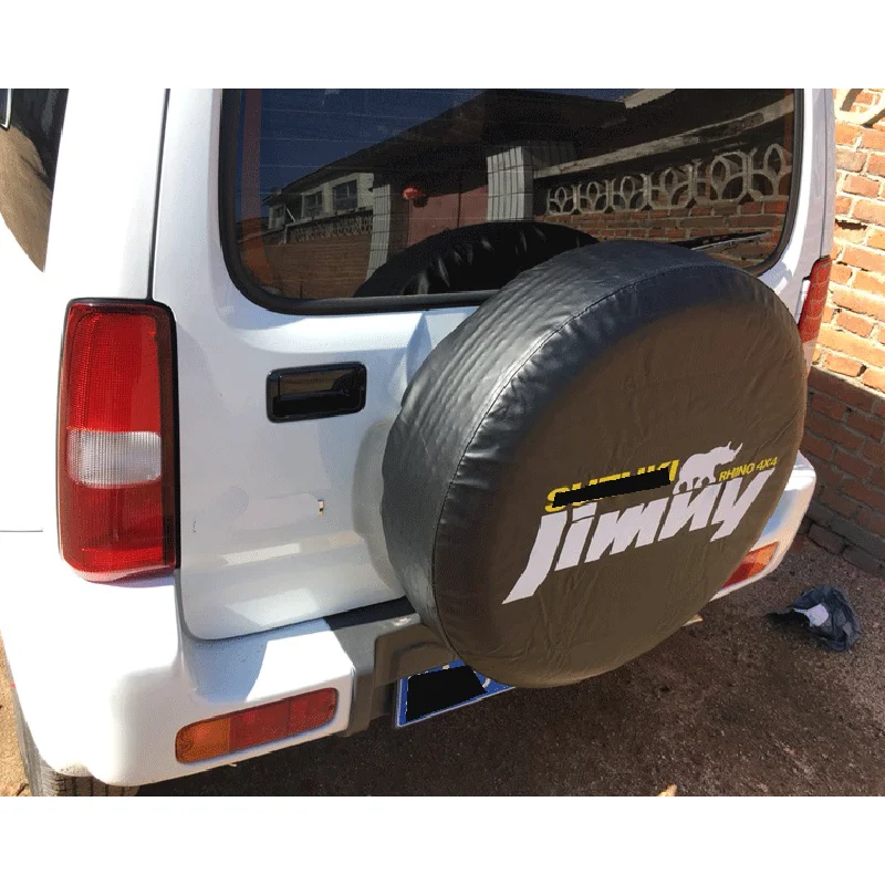 14" 15" inch 4WD 4x4 PVC Leather Spare Wheel Cover Case Bag Car Tires For Suzuki Jimny Spare tire Cover Waterproof Dust-proof car cover car covers tire cover