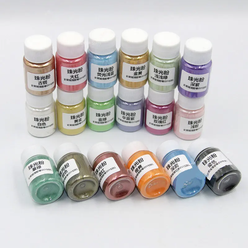 Mica Powder Crystal Drop Glue Material Pigment Toning Without Heavy Metal Color Uniform Environmental Protection Multi-color