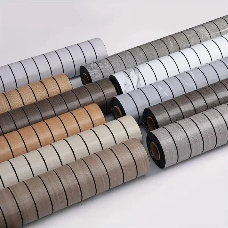 วอลล์เปเปอร์ลายไม้ย้อนยุคหนา 3D ย้อนยุค - เหมาะสําหรับโครงการผนังเพดาน DIY, เรซิน SXP, ถอดออกได้และ Wa 1