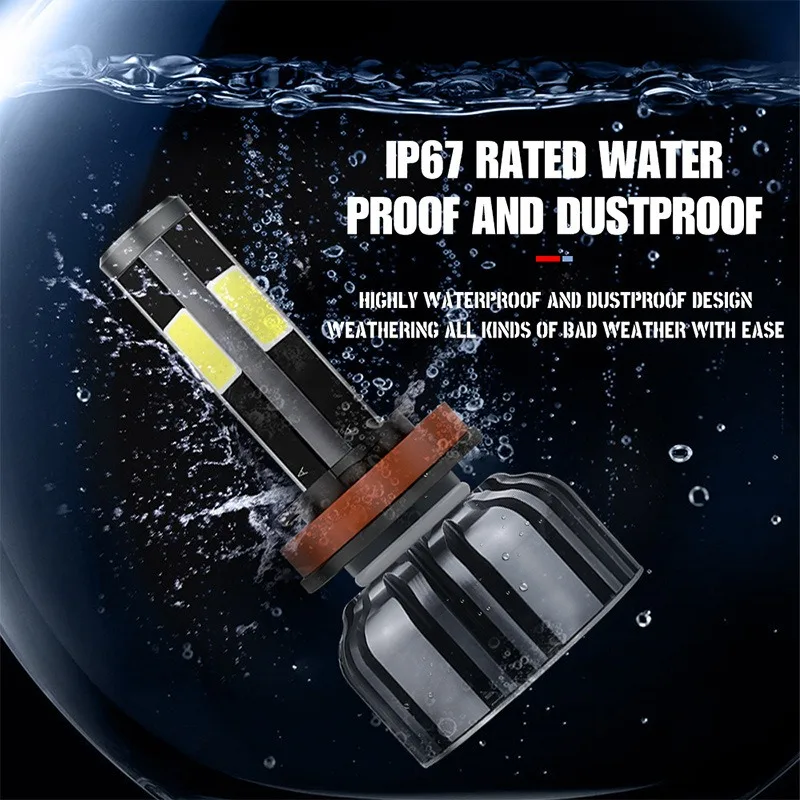 Upgrade Your Car Lights with X4 LED Headlight Bulbs-Super Bright 8000LM H1 H3 H7 H11/H8/H9 9005/HB3/H10 9006/HB4 9012