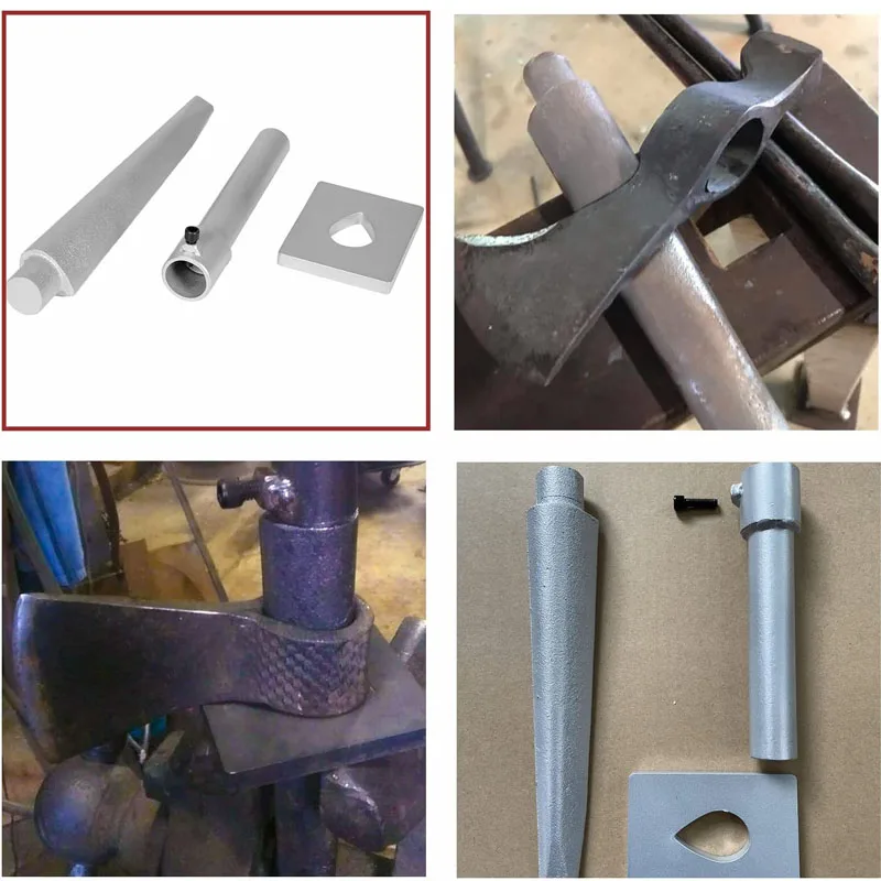 Nony Fabbro Drift Tool, [3 Pezzi] Set Di Mandrini Tomahawk Eye Drift Per Fabbro, Forgiatura Tomahawk, Martello, Ascia, Coltello