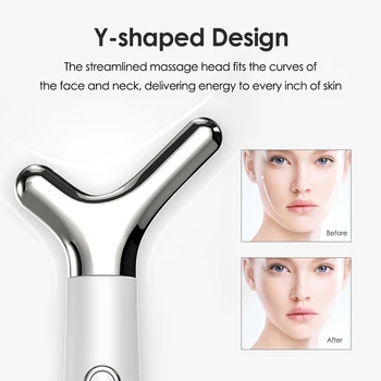 Portable Electric Face Lifting Massager Y style Vibration Facial Lifting Skin Tighten Massage Beauty Devices 3