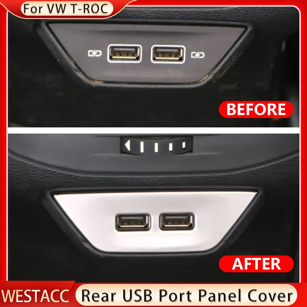 Protector De Borde De Carga De Acero Inoxidable Premium Para VW T-Roc Desde 2017 - Protección Contra Rayaduras