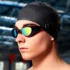 1Pcs Adult Electroplated Swimming Goggles, Anti-Fog, Waterproof, Electroplated Swimming Goggles, Anti-Fog Lenses - Leak-Proof, Anti-Uv - Suitable for Training 1