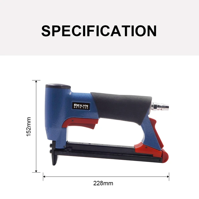Pistola Sparagraffette Pneumatica CSK G80 - Per Legno E Tappezzeria, Graffette 6-16mm, Con Occhiali Di Sicurezza - Foto 4