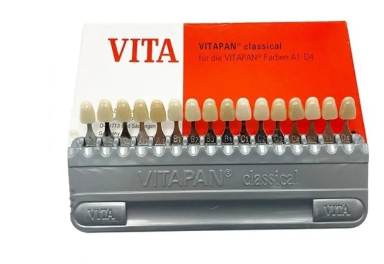 Dental Color Scale Teeth Whiting Porcelain VITA Color Guide Tooth Model Colorimetric Plate 16 Colors teeth cleaner teeth whitening gel teeth whitening kit teeth whitening strips