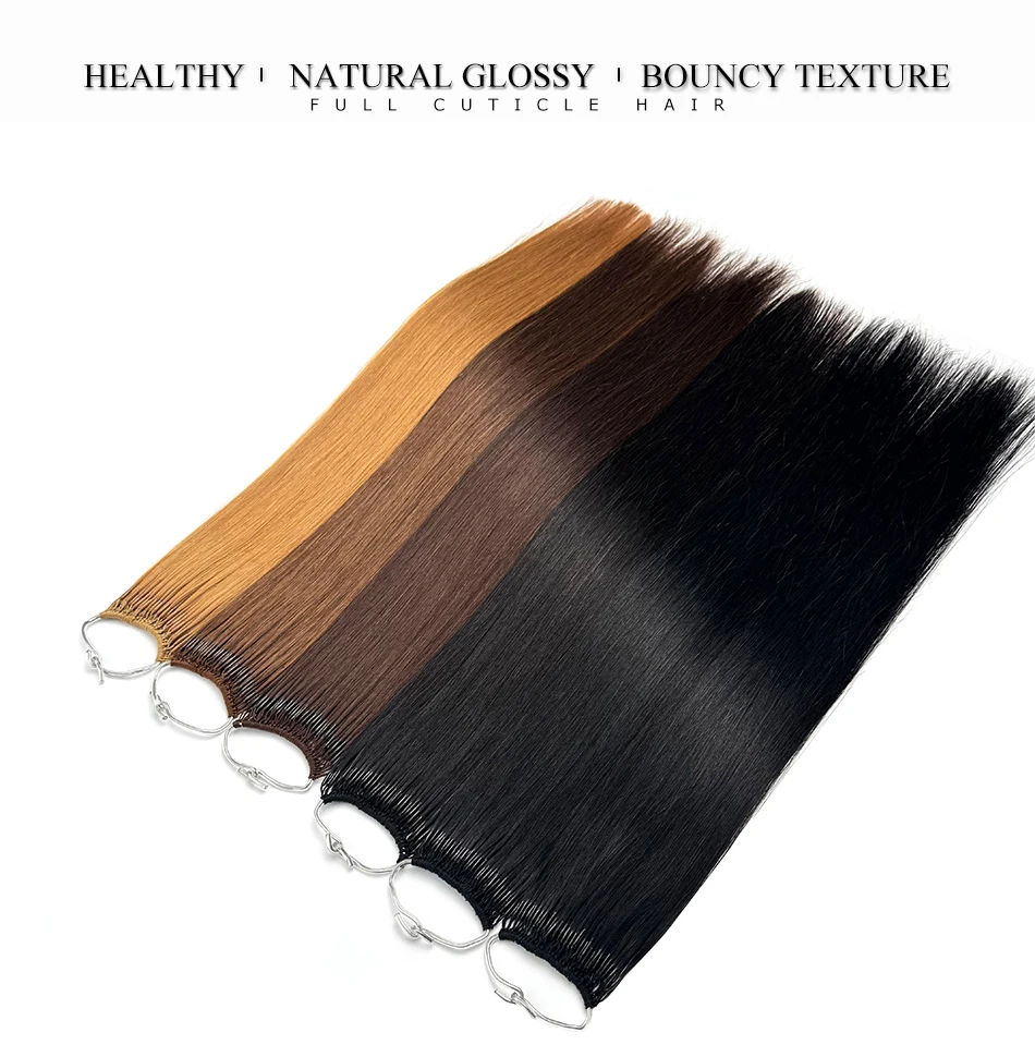 Straight Korea Popular Cotton String Twins Tip Hair Extensions Brazilian Remy Hair 0.5G/Pcs Keratin I-Tip Human Hair For Woman