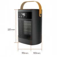 Портативный керамический обогреватель, мини-комнатный обогреватель с термостатом, тихий настольный обогреватель для домашнего офиса — изображение 6