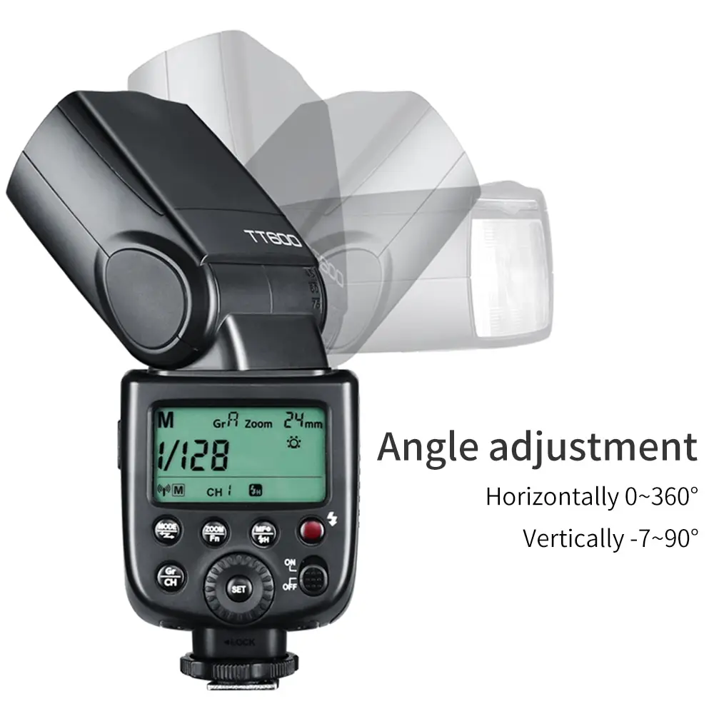 Godox TT600 TT600-S 2.4G Wireless GN60 Master/Slave Camera Flash Speedlite for C