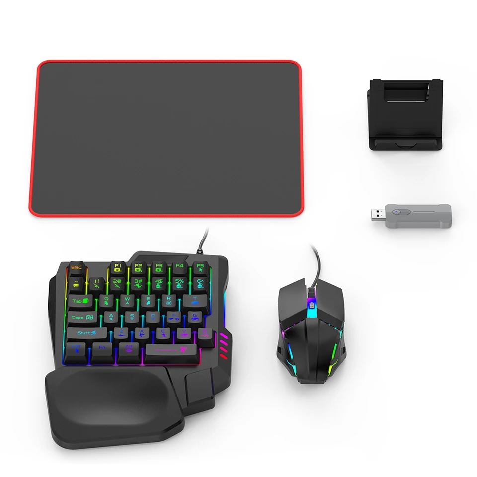 5 in 1 Bluetooth Gaming Keyboard Mouse Converter Set