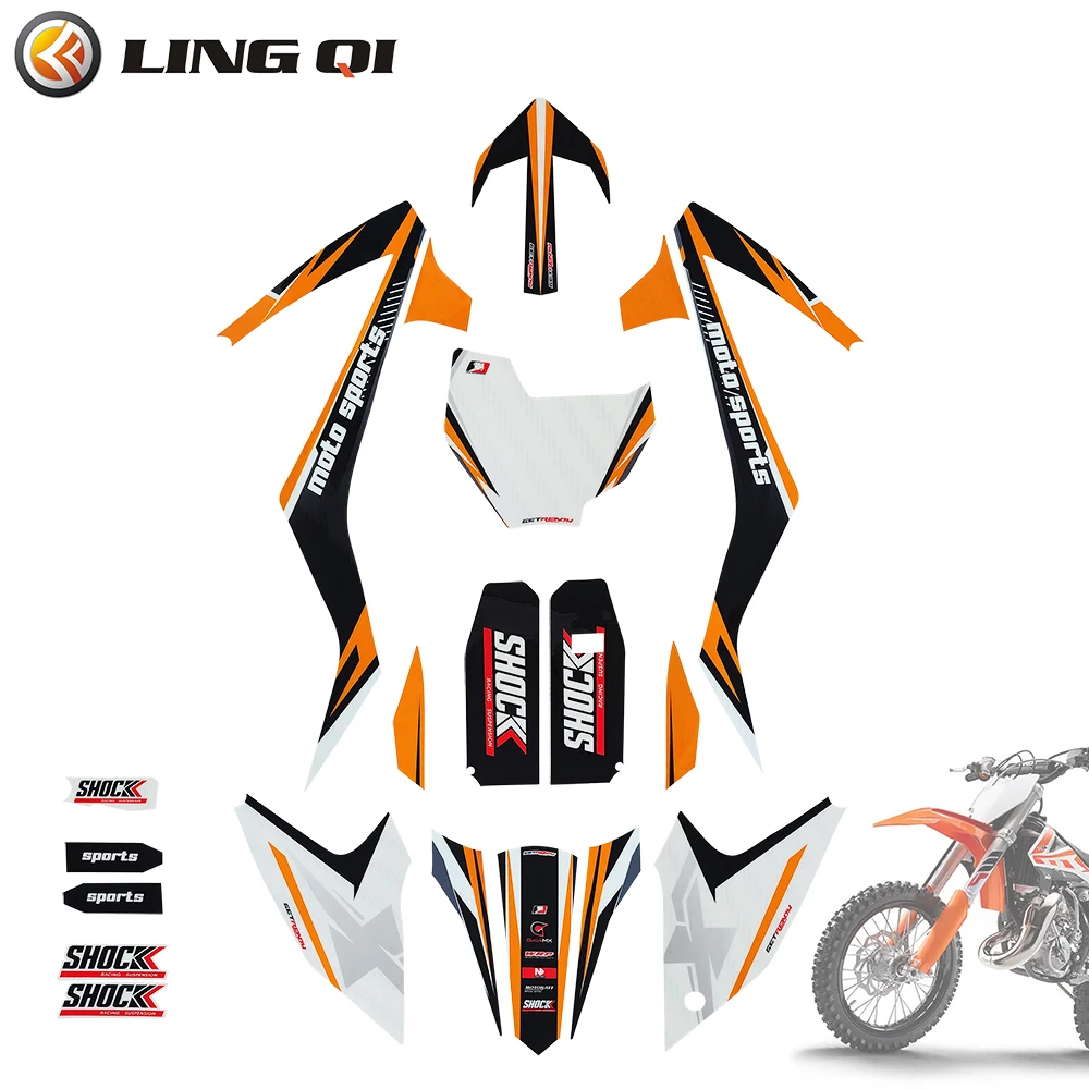 3M Graphics Sticker Backgrounds Decal For KT 65 For TaoTao DB20 Model Dirt Bike.Decals 3M Motorcycle Stickers