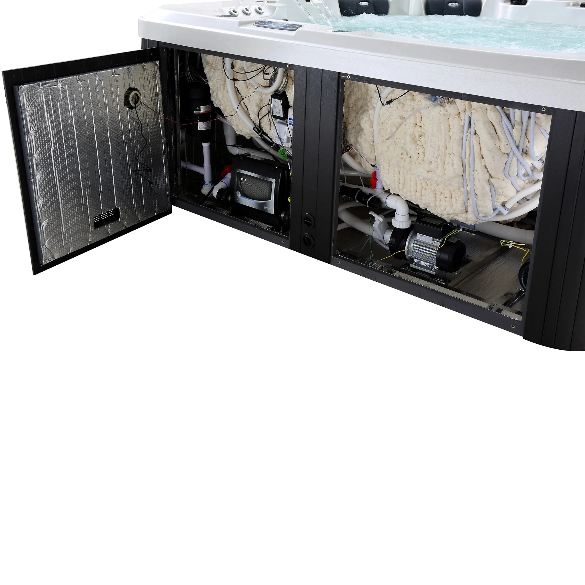 Outdoor Spa Hot Tub Europe Balboa Control 140 Jets Whirlpool With Jacuzzier Function 5