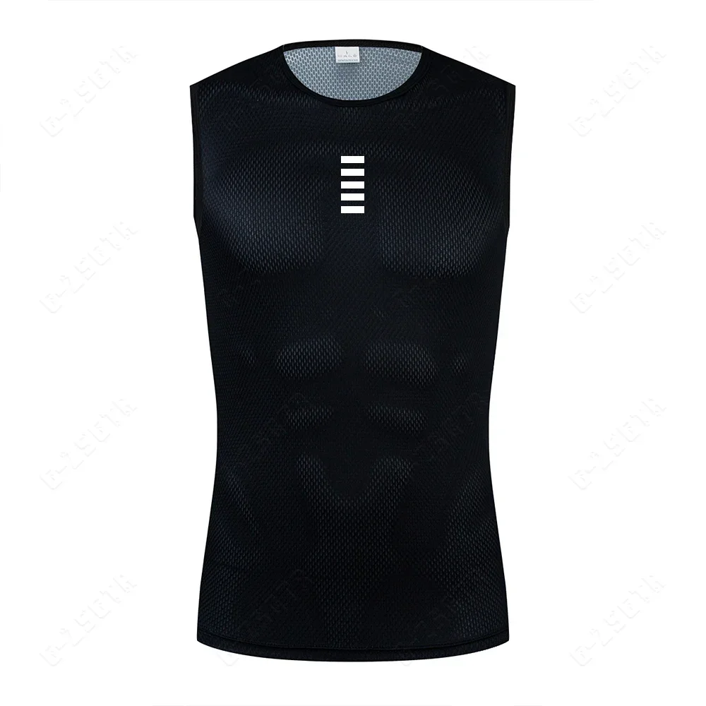 thumbnail image 1 of Capas base para ciclismo Chaleco reflectante Maillot de ciclismo blanco Camiseta interior Chaleco elástico de secado rápido Maillots para bicicleta de carretera, 1 of 5