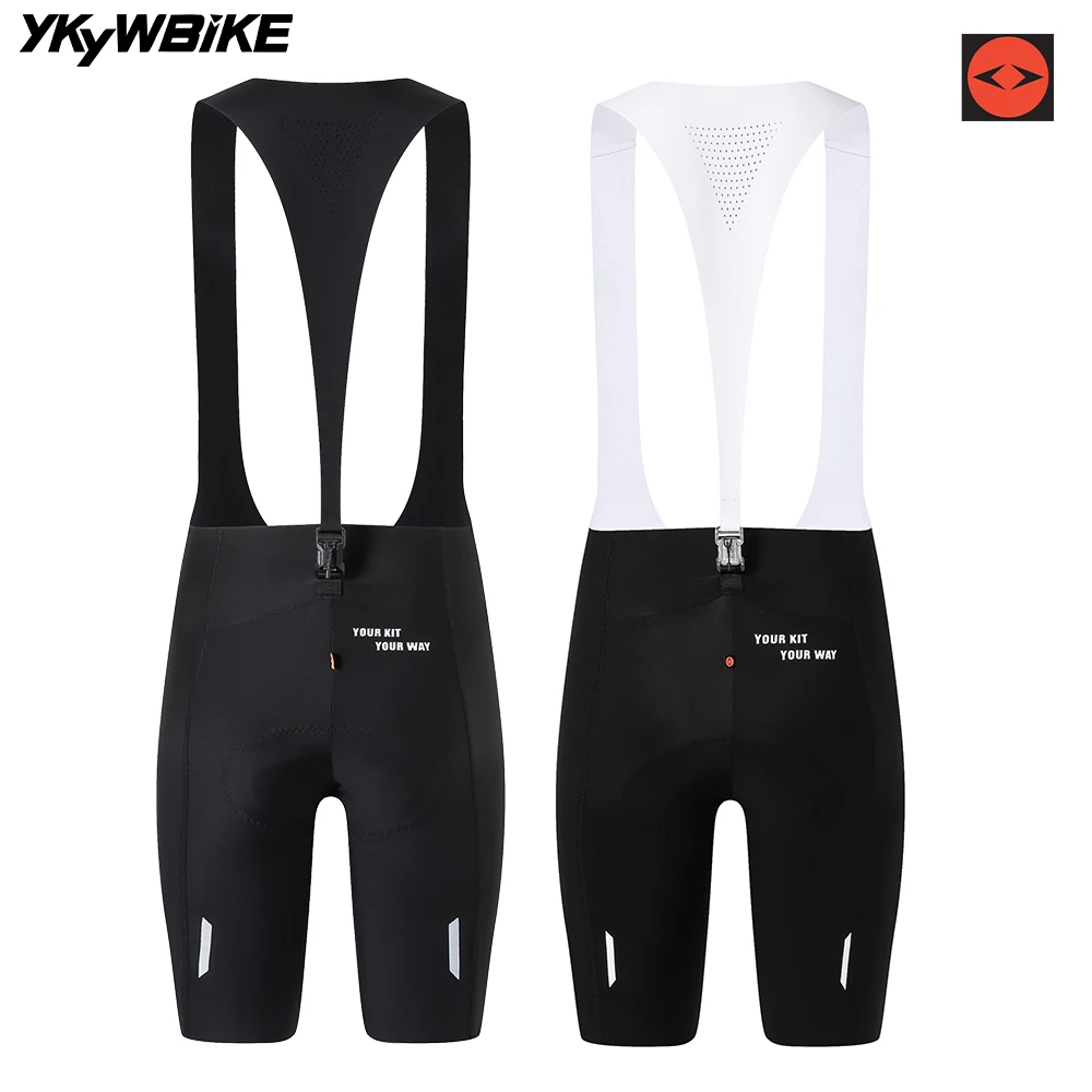 YKYWBIKE Women Cycling Bib Shorts Summer Bicycle Bib Pants Road Bike Short Pants 7 Hours Riding Italy Interface Padding