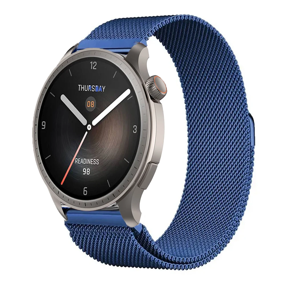 Milanese Stainless Steel Smartwatch Strap - Adjustable Mesh Wristband