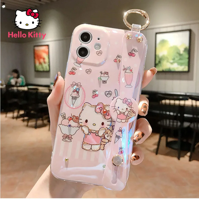 

Hello Kitty for IPhone 7/8P/X/XR/XS/XSMAX/11/12Pro/12mini Cartoon Blu-ray Anti-drop Mobile Phone CaseSuitable for girls
