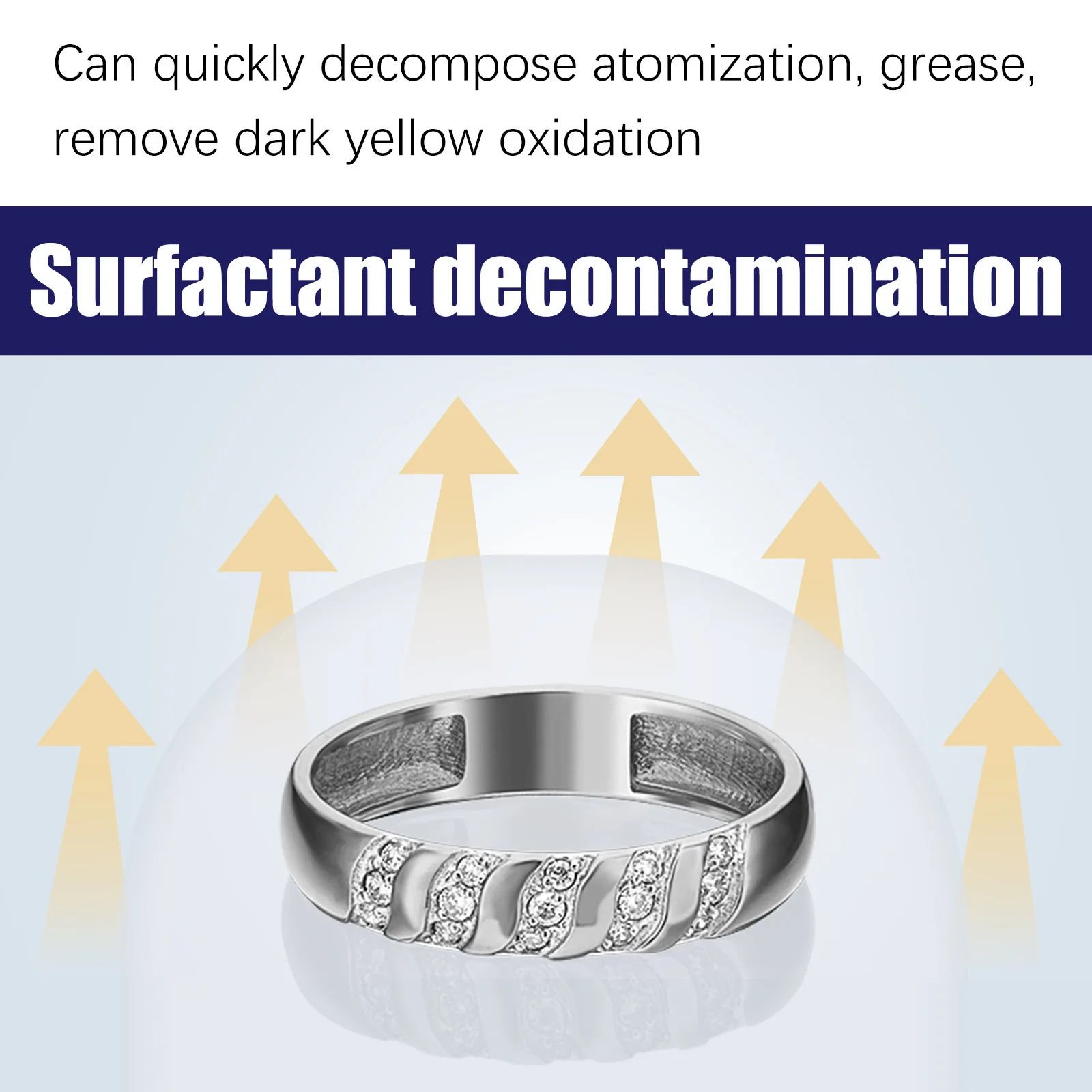 Multi-functional Jewelry Cleaner is non-irritating and Quickly Remove Sweat Stains and Residues It is Portable and Convenient