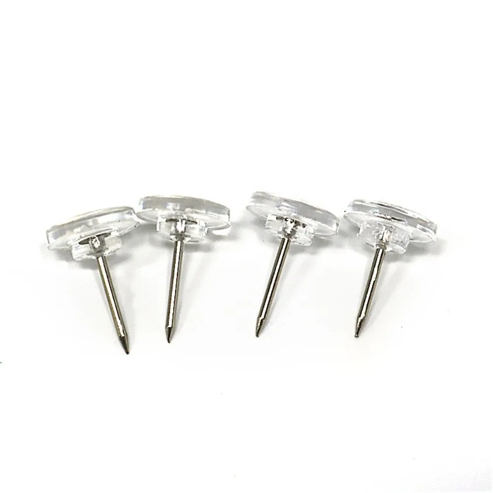 100Pcs DIY 투명 푸시 핀 재사용 가능한 다기능 엄지 못(상자 포함) 크리 에이 티브 보드 엄지 못 사무실 학교 용품
