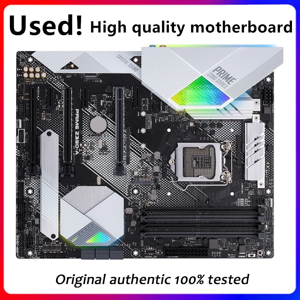Per Prime Z390-A Originale Usato Desktop Intel Z390 64Gb Ddr4 Scheda Madre Lga 1151 I7/I5/I3 Usb3.0 Sata3