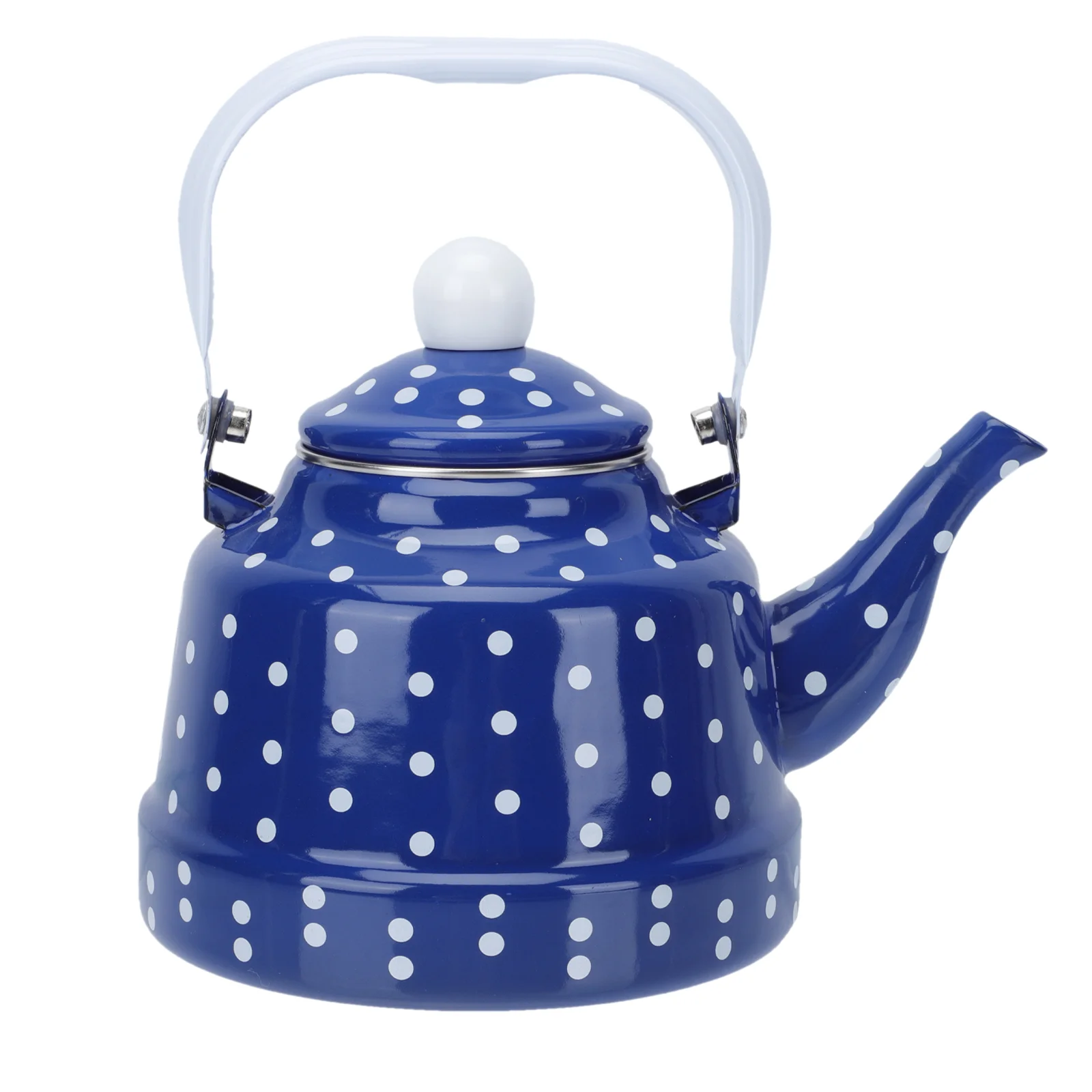 

Kettle Tea Teapot Pot Water Enamel Coffee Ceramic Boiling Kettles Top Vintage Whistling Enameled Stovetop Japanese Loose Polka