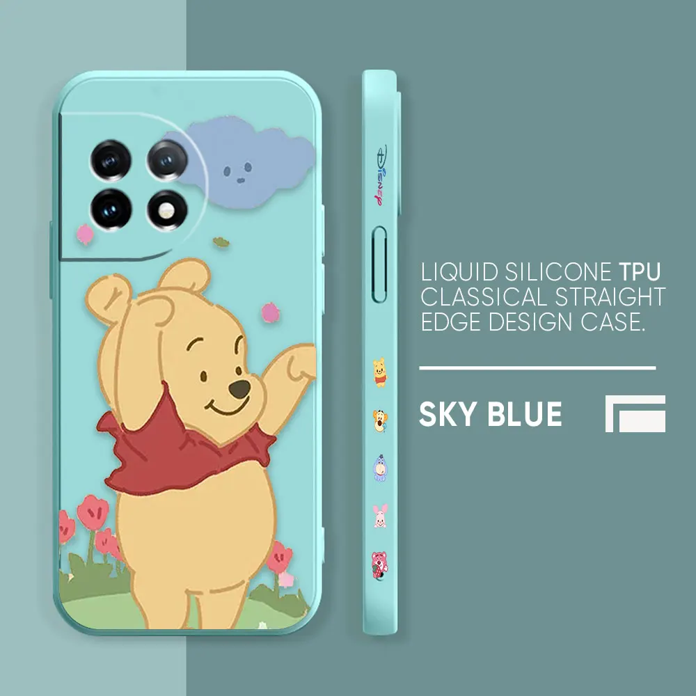 thumbnail image 1 of Case For Oneplus 5 6 9 9R 8 8T 7 7T A3 2 2V NORD 3 2 Lite Pro Simple Liquid Silicone Case Piglet Winnie the Pooh Bear, 1 of 5