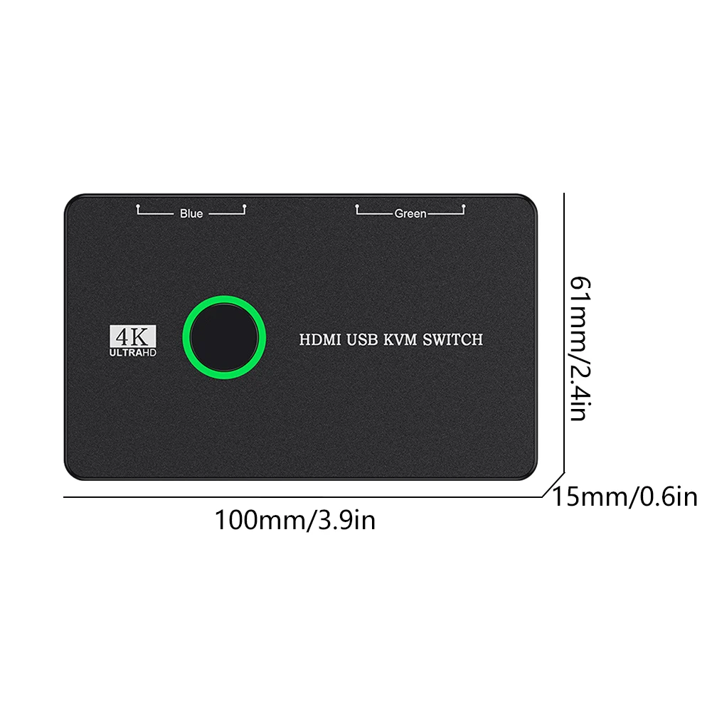 HDMI ȣȯ USB KVM ġ й, 콺  HD Ϳ, USB3.0, 4 Ʈ, 4K UHD