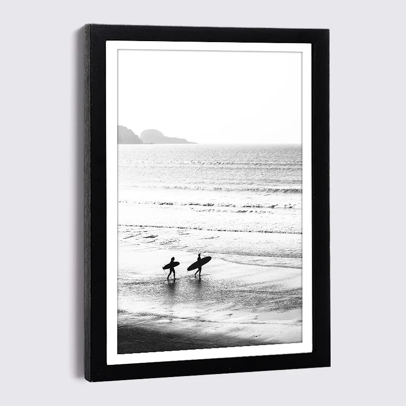 

Nordic Photo Wall Decor Seaside Surfboard Wooden Frame PostersA3 A4 Living Room Bedroom Home Decor Picture Frames Canvas Frame