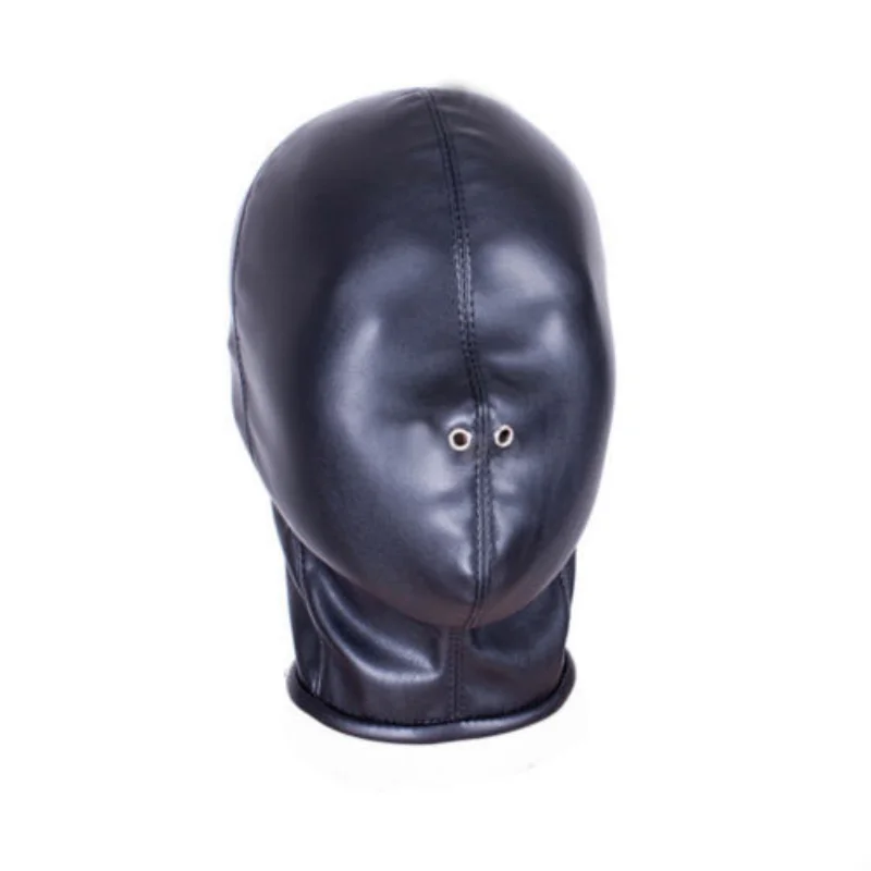 BDSM Bondage Headgear Soft Adjustable PU Leather Head Hood Closed Mask Open Nose Hole Erotic Sex Toys Slave Roleplay sex party toys erotic sex toy sex toys sex bondage toys