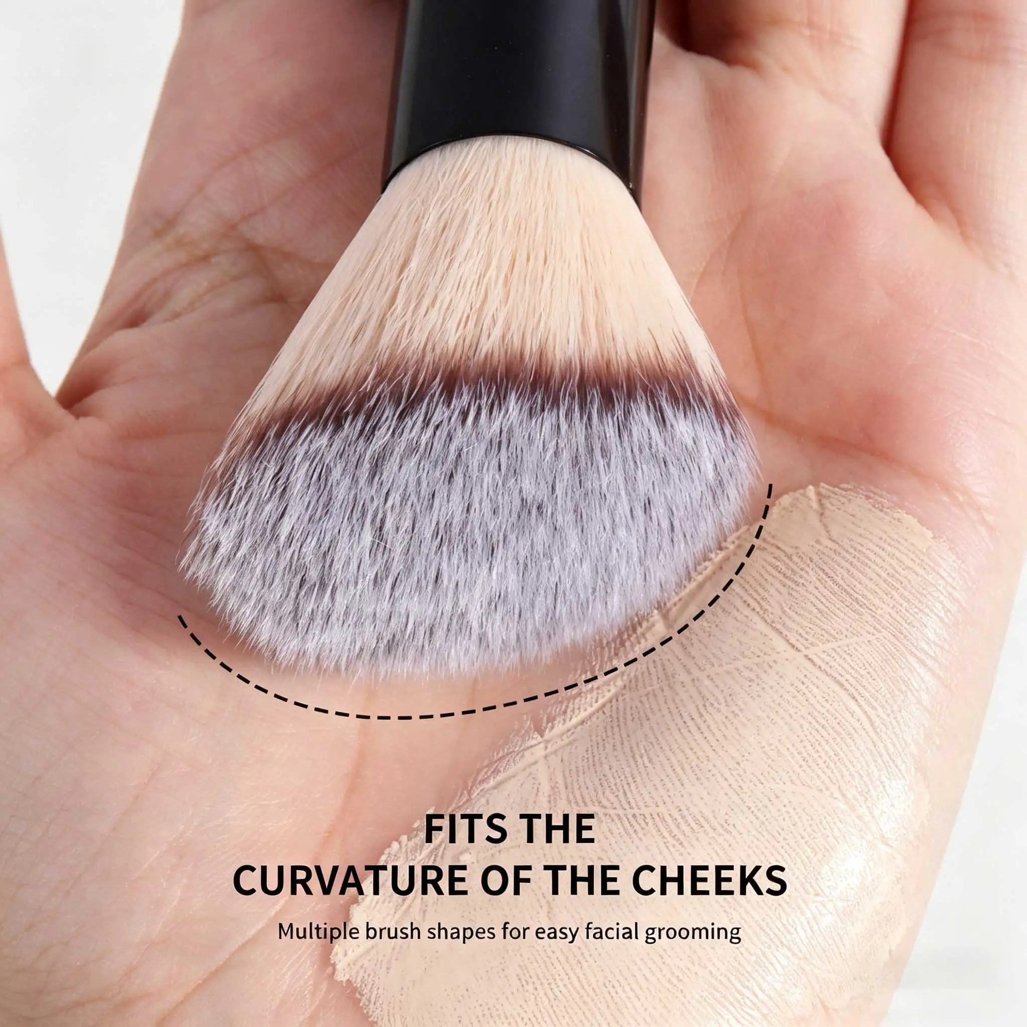Komplettes Make-up Pinselset Mit Weichem Kunsthaar Für Gesicht_voghion.com